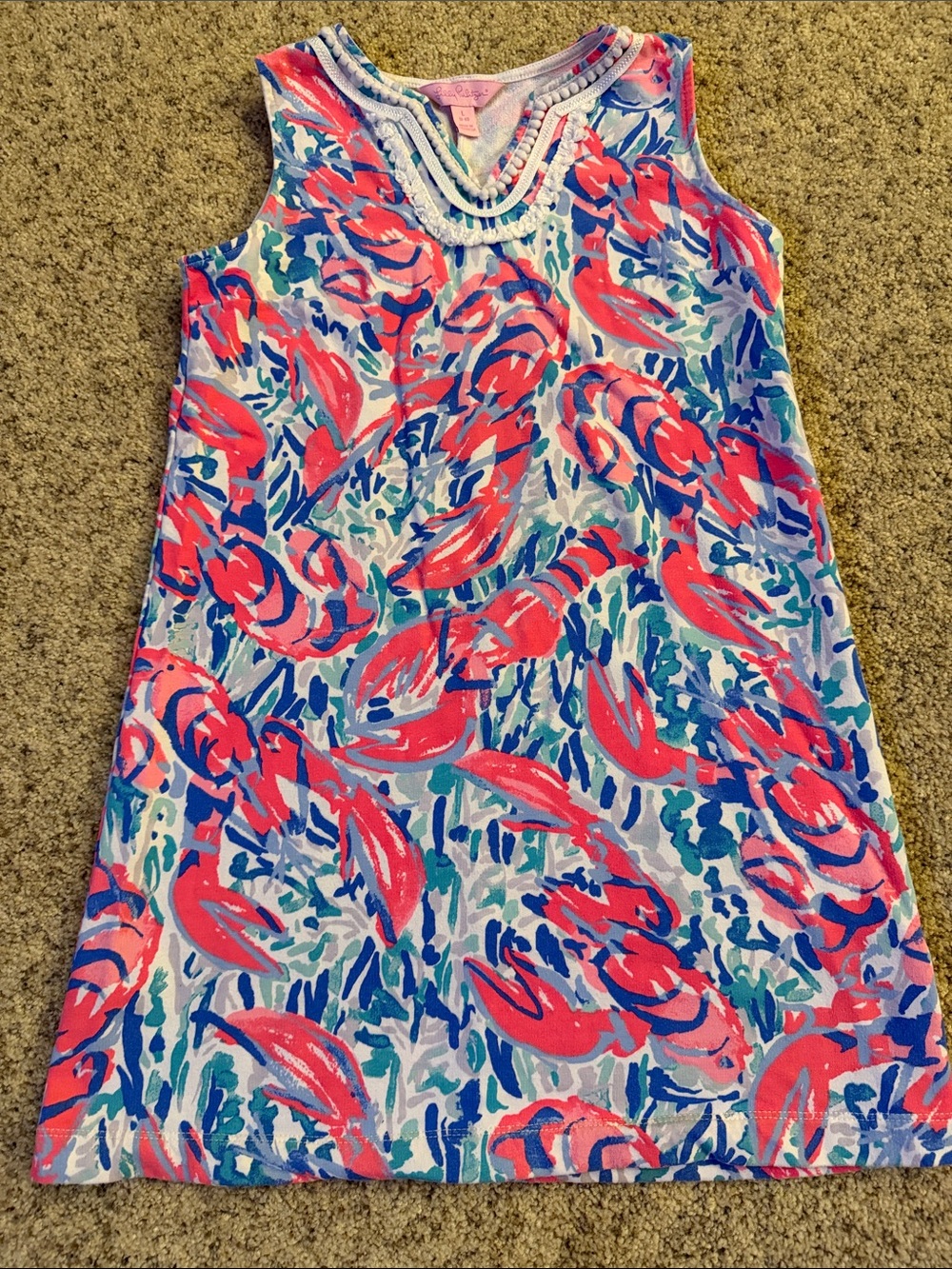 Lilly Pulitzer Cosmic Coral Cracked Up Shift